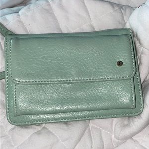 Mint green crossbody purse